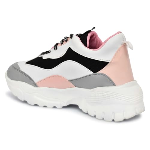 Image of SUSON Women's Synthetic Leather Sneakers Shoes