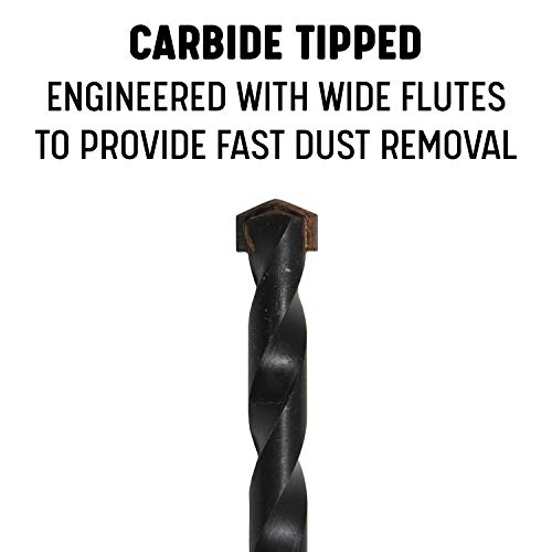 Drill America Dam4X1/4 1/4" X 4" Carbide Tipped Masonry Drill Bit, Dam Series #TOP4