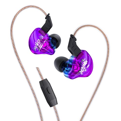 Yinyoo KBEAR MONKIE K01 Écouteurs de Jeu filaires Casque avec Câble OFC IEM Léger avec Prise de 3,5 mm 1DD Écouteurs HiFi pour PC, PS5, Xbox, Switch
