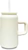 16 oz Sublimation Tumbler with Handle and Straw for Kids, Stainless Steel Sublimation Tumblers Bulk with Lids, Vacuum Insulated Iced Coffee Cups for Smoothie Water Soda DIY Gift Cream,1 pack