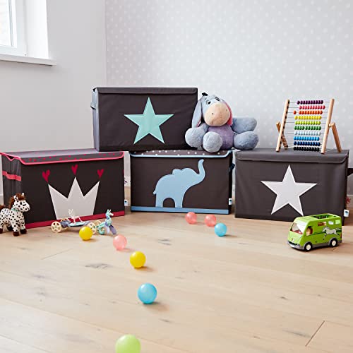 Boîte de rangement pliable et renforcée en bois grand format - 7