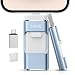 512GB Flash Drive[No App Required] Intended for Phone Tablet Androidphone and Computers, 4 in 1 Photo Stick for Phone Memory Storage Easily Backup Photos Videos(Royal Blue)