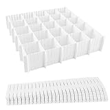 STARVAST 48 St&uuml;ck Schubladentrenner ，schubladenteiler Verstellbar Schubladeneinsatz ，Schubladen Organizer F&uuml;r Schrank Unterw&auml;sche Socken DIY Schreibtisch Organizer