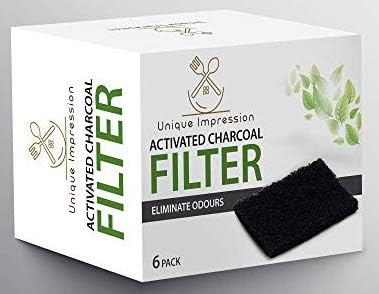 Activated Carbon Odour Filter For Joseph & Joseph Food Waste Caddy And Bins - Replacement For Joseph Joseph Bin filter Compost Bin - Fits Perfectly in all Joseph Joseph Bins And Caddy - 6 PACK