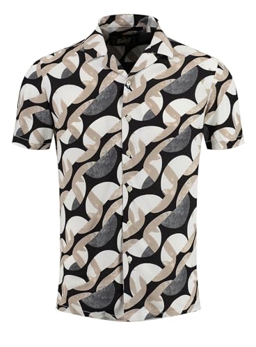 KEY LARGO Magma 1/2 Patterned, czarny, XL