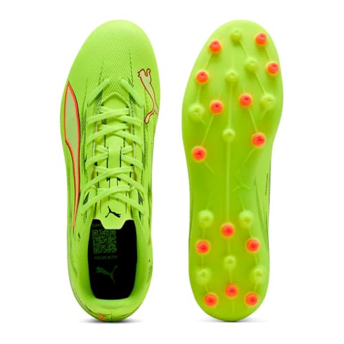 PUMA Unisex Ultra 6 Play MG Fußballschuh, Yellow Alert Black-Glowing Red-Lime Squeeze, 45 EU… – Ansicht 5