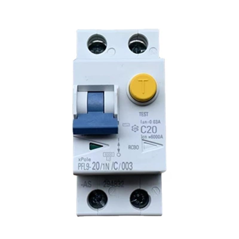 Disjoncteur PFL9-20/1N/C/003 avec courbe C sensibilité 30mA calibre 20A