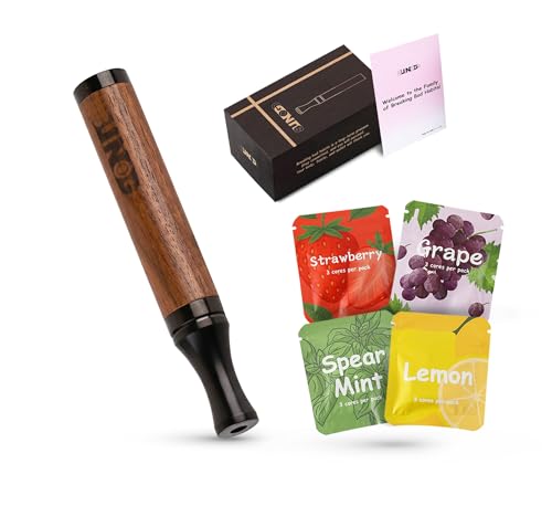 Flavored Air Device Pack (12 Pieces) Includes Replaceable Flavored Filters in Mint Lemon Grape & Strawberry. Portable Lightweight and Compact Design with Easy Filter Replacement.