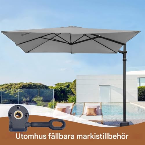 Soporte para toldo robusto con acabado anticorrosivo de alta durabilidad para terrazas y parques 4