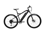 ProTour Elektrofahrrad E-Bike Pedelec Mountainbike MTB, 27,5 Zoll, mit 250 W BAFANG Hinterradmotor, 36 V/13 Ah Batterie, 9-Gang Shimano Kettenschaltung, 25 km/h, Aluminium leicht, für Damen Herren