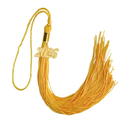 Image of GraduationMall Single&Multiple Color Graduation Tassel with 2026 Year Charm 9 inch