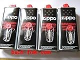  Zippo 2 X 4 x Original Benzin + 4 x Flints im Spender