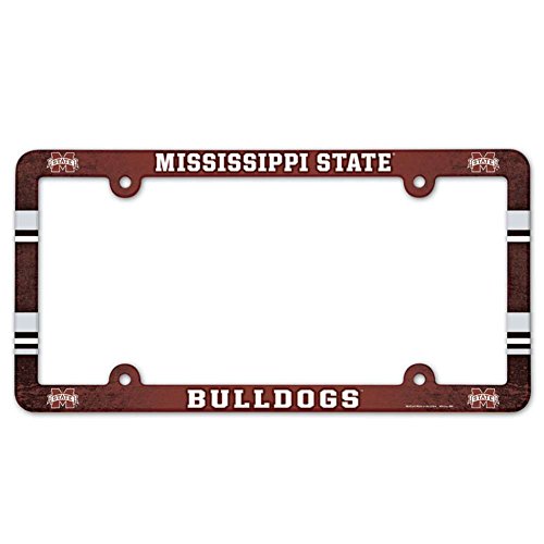 NCAA License Plate with Full Color Frame, Mississippi State University
