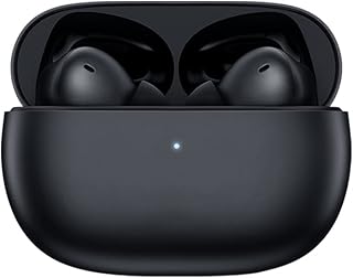 Buds 4 Pro Fone de Ouvido BT 5.3 Cancelamento de Ruído Ativo 3 Mic Fone de Ouvido Sem Fio 36 Horas de Vida Cancelamento de Ruído Inteligente Design Ergonômico Preto