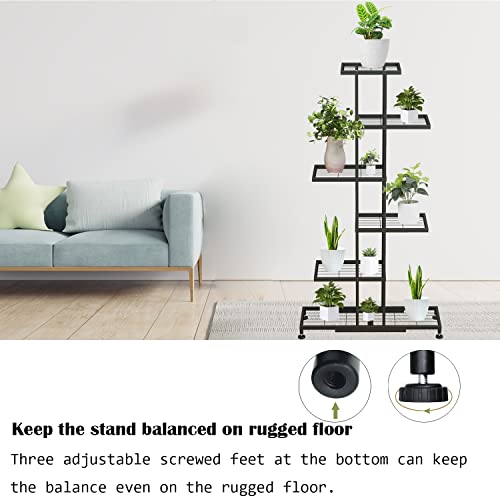 Metal Plant Stand For Multiple Plants, 6 Tier 12 Potted, Upgrade Multiple Plant Rack Shelf Organizer, Indoor Planter Display Shelving Unit For Patio Garden Corner Balcony Living Room (6 Tiers 12 Pots) #TOP4