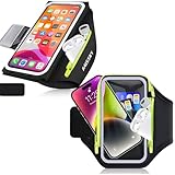 Razobws Handytasche Joggen mit Kopfhörertasche, Sportarmband Handy, Bis zu 6,9 Zoll