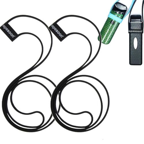Lanrigorid 2pcs Anti-Slip Silicone Lanyard can Carry Vape and pens within19-25mm on The Go (19mm-25mm-2pcs)