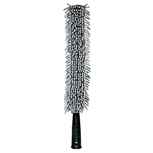 Image of Libman Commercial 585 Flexible Microfiber Duster, Polypropylene Handle, 24 inch x 3 inch Head, Screw-On or Handheld (Pack of 6), Black