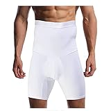 Pantalones cortos Body Shaper de cintura alta para hombre - Cinturón de compresión Pantalones cortos Calzoncillos bóxer transpirables Muslo adelgazamiento