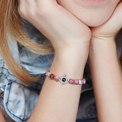 Image of JSJOY I Love You in 100 Languages Bracelet: Unique Gifts for Mom, Daughter, Sister, Girlfriend, Wife - Christmas Stocking Stuffers