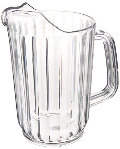 Winco Polycarbonate Clear Water Pitcher, 32 Ounce - 1 each.