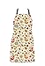 Jolee Fabrics Schürze, abwischbar, PVC-beschichtet, 100 % Baumwolle, Wachstuch, für Erwachsene und Kinder, leicht zu reinigen und spritzwassergeschützt, Orange Fagel Birds, Adult (75cm Length)