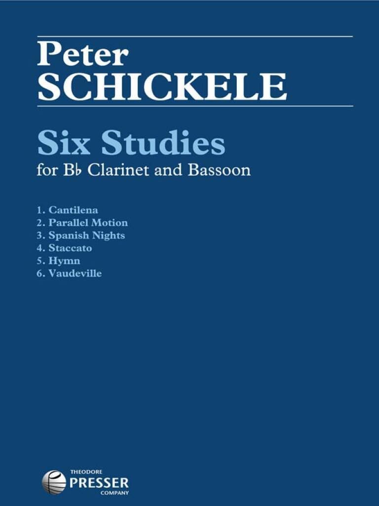 Six studies clarinette partition méthode musique exercice
