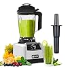 Kitchen in the box blender 68 oz professional countertop blender 1450w high performance 2hp blender bpa free large capacity blender smoothies ice crush milkshake silver  urban country home decor