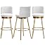 3 Pcs White