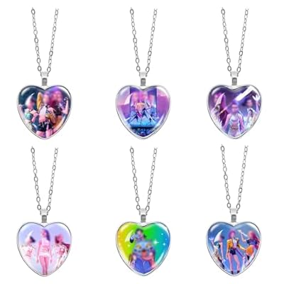 JUNERUN 6 Piezas Collares Demon Huntrs, con Colgantes de Vidrio, Fans Merch, Para Cosplay Cumpleaños Regalos Mujeres y Niñas (A) | Ya disponible en tu tienda friki favorita! En mundofriki.es!