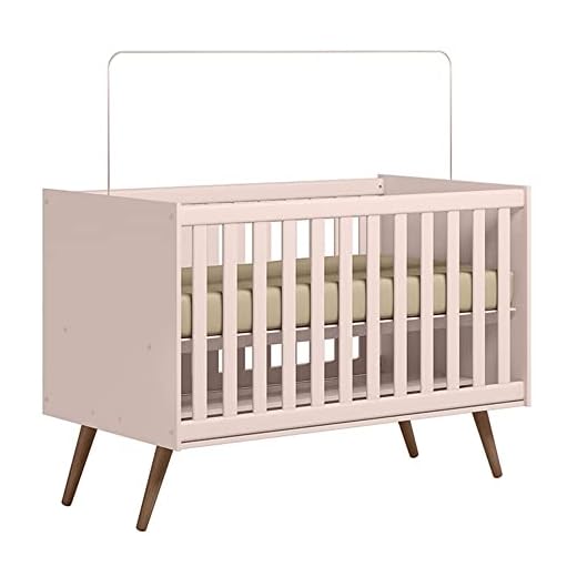 Berço Mini Cama Qencanto Retrô Qmovi Rosa
