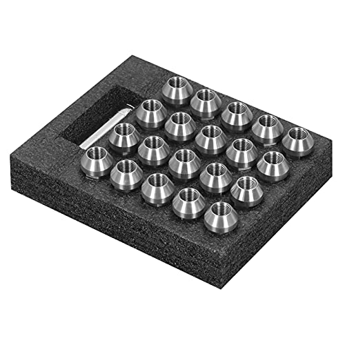 Image of Wheel Lug Nuts 20pcs Wheel Lug Nuts M14x1 5 Thread 2in Height T304 Stainless Steel AntiCorrosion Locking Lug Nuts