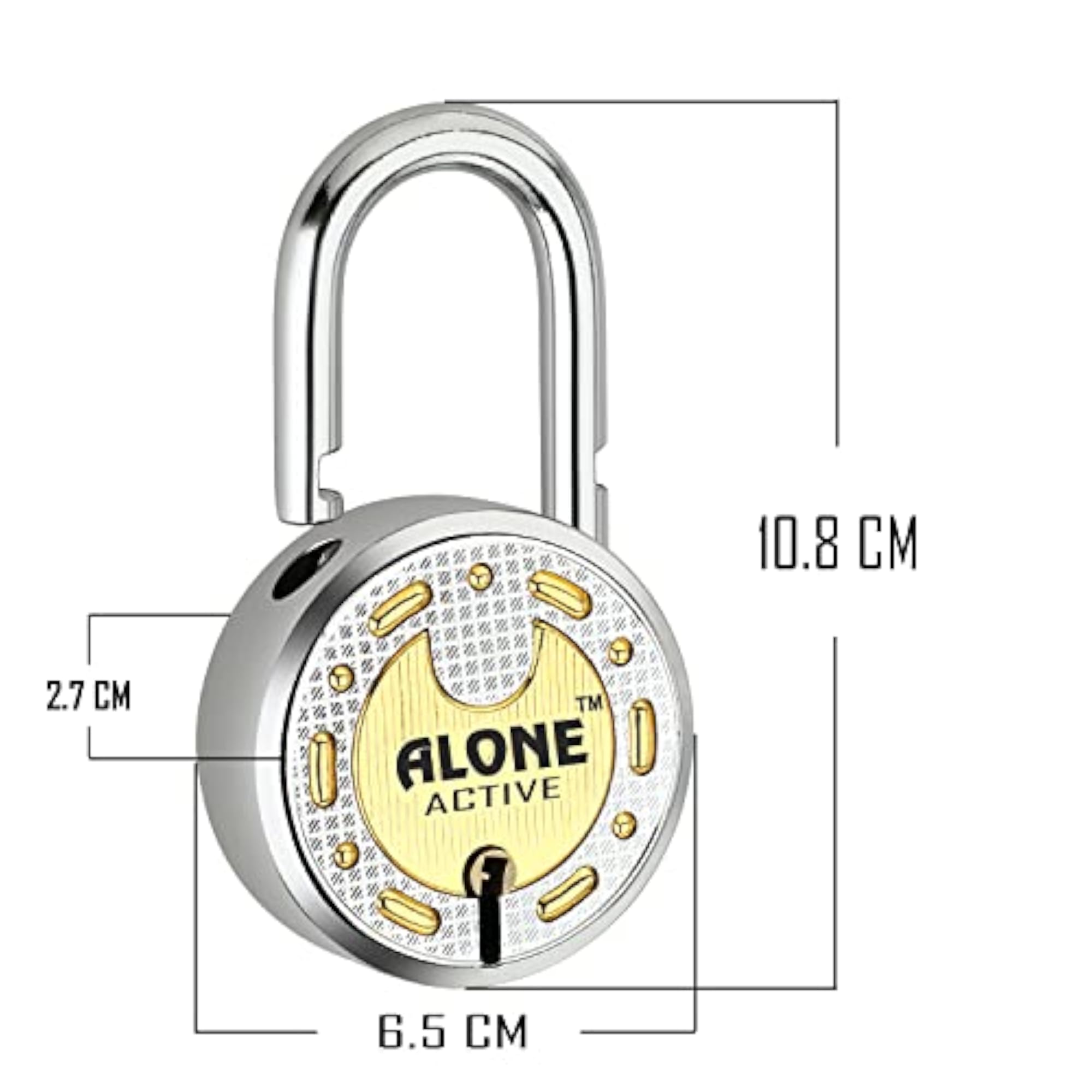Alone Round Locks with 10 Same Keys and 3 Padlocks