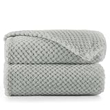 DecoKing Kuscheldecke 70x150 cm Stahl Decke Microfaser Wohndecke Tagesdecke Fleece weich sanft kuschelig skandinavischer Stil grau anthrazit Henry