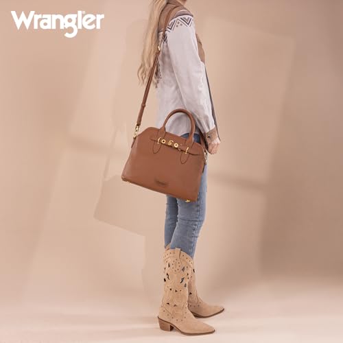 Wrangler Medium Tote Bags for Women and Women Small Leopard Print Credit Wallet Set2