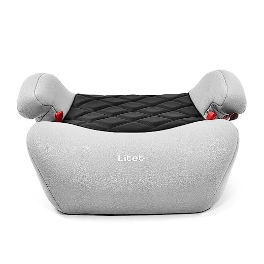 Assento para Auto Booster 15-36 Kg Isofix Yukon Preto e Cinza Litet - BB477