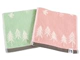 Kosugizen Onnela pieni (オンネラピエニ）スリムおてふきタオル 2枚 リントゥ 2色（PK・GR） 20×80㎝ リバーシブル スリムサイズ AMON-1804-2