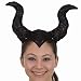 Jacobson Hat Company Black Evil Queen Glitter Horns Headband Headdress Medieval Costume Accessory