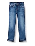 Mittelhohe Taille 7 For All Mankind The Straight Crop Soho Light with Released Hem