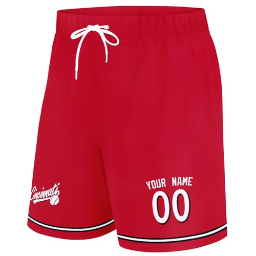 Image of ANTKING Swim Trunks Custom Name Number Beach Shorts for Men Youth Gifts