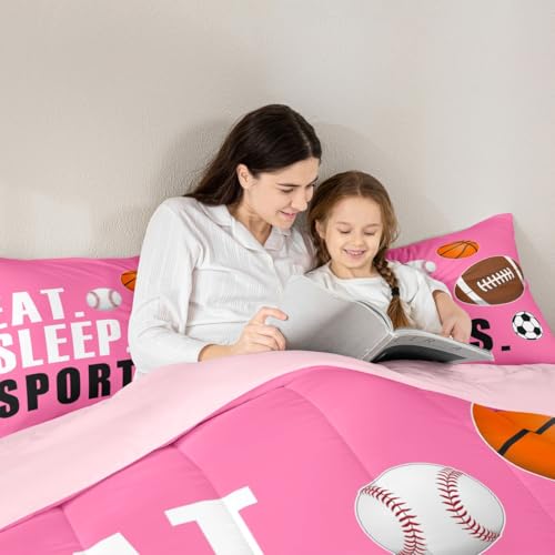 Image of Feelyou Football Comforter Set Full Size for Kids Boys Girls