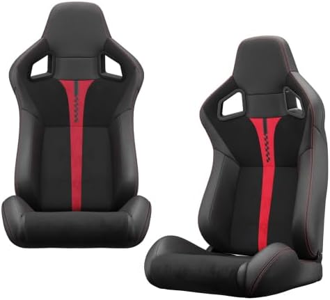 Racing Seats for Cars - Premium Pair of Ergonomic Sim Racing Seats