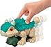 Fisher-Price Imaginext Jurassic World Dinosaur, Ankylosaurus Push-Toy with Rolling Wheels & Wiggling Motion, 5.5 Inches Tall