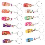 Hemobllo Llaveros de Madera 12 Piezas Colgante para Mochila Llaves Bolso Decoración y Detalle para Regalar