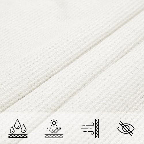 Voile d'ombrage triangulaire haut de gamme blanche en PEHD