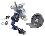 Zündschloss, Tankdeckel, Schlosssatz komplett, kompatibel für Yamaha Aerox, MBK Nitro 03-09