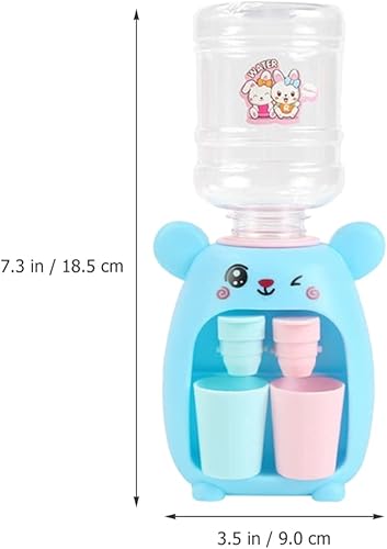 Miniatura 6 de Toyvian Juguetes para niños pequeños, mini juguetes de juguete, mini dispensador de agua, juego de simulación, enfriador de agua, juguete de cocina