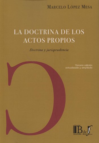 Portada de La Doctrina de los Actos Propios