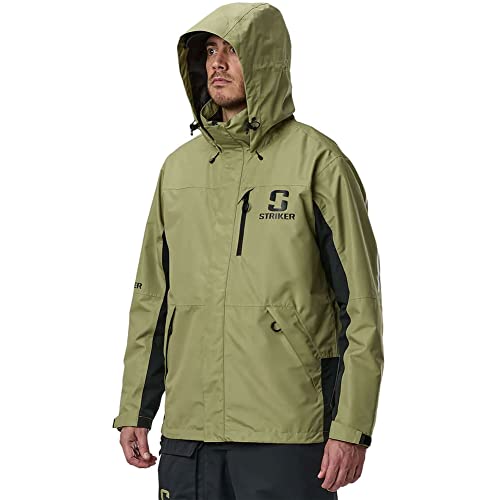 Striker Men's Vortex Durable Breathable Waterproof Outdoor Fishing Rain Jacket with Adjustable Hood & Reflective Elements4