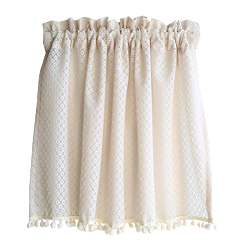 Cortinas cortas de gasa transparente con bordado floral que regulan la luz con elegancia 2